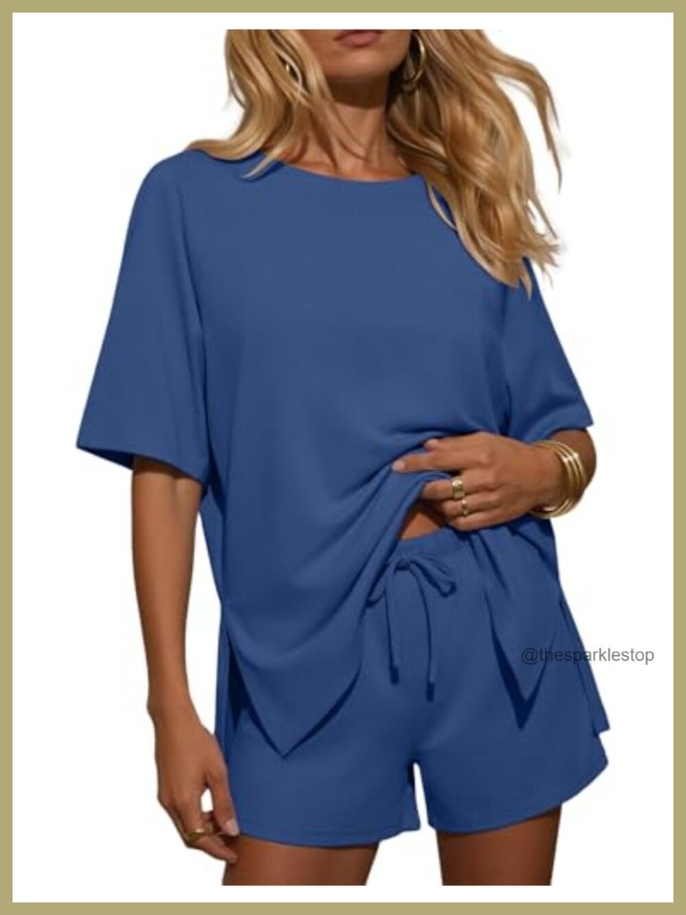 Women's Two Piece Short Sets Oversized Lounge Set Matching Outfit
